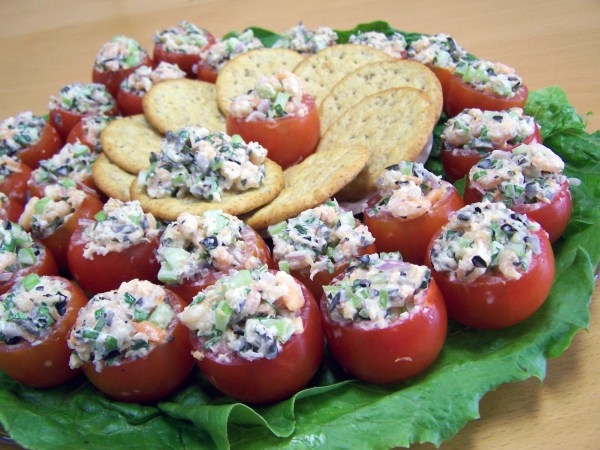Shrimp Salad Stuffed Tomatoes