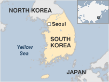 Map of South Korea