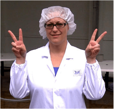 Crown Prince President Dustan Hoffman “suits up” for a factory visit in China.