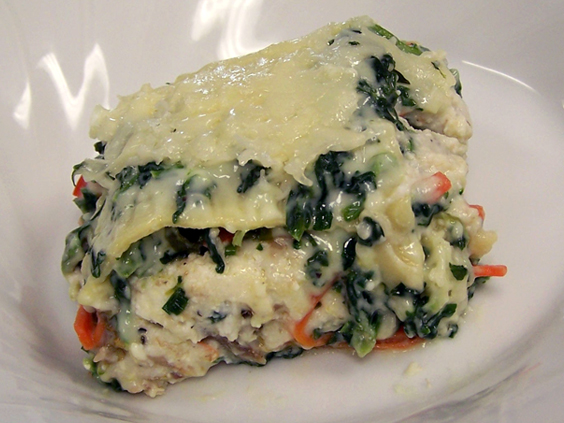 Four-Cheese Seafood Lasagna