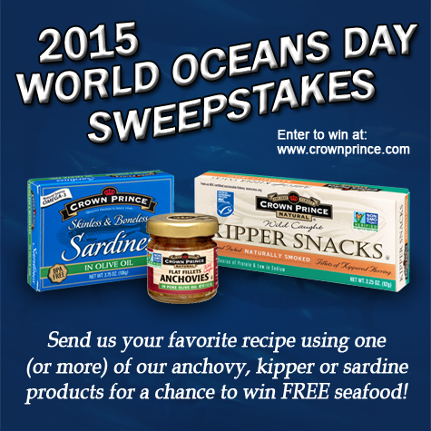 Crown Prince Seafood 2015 World Oceans Day Sweepstakes